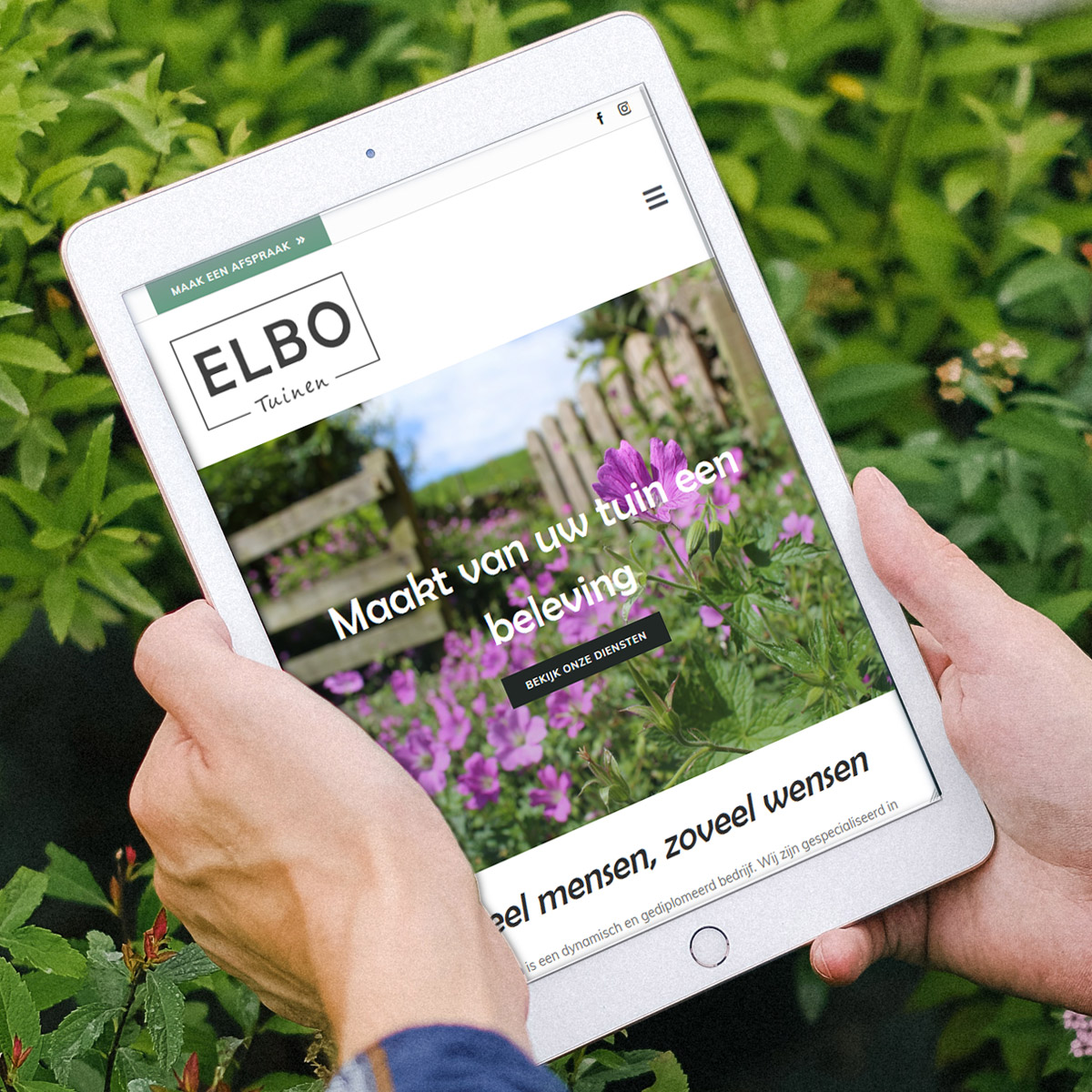 WordPress ontwikkeling voor ELBO Tuinen