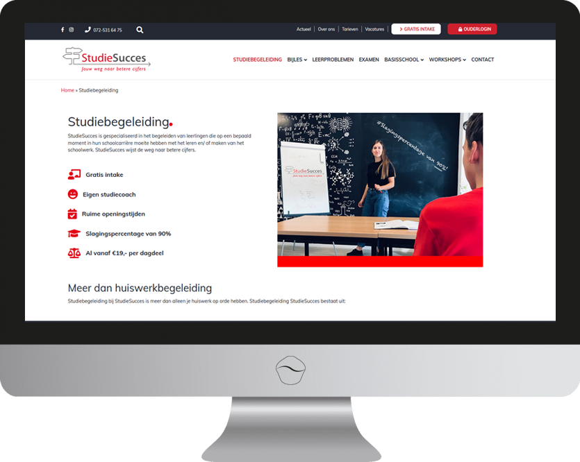 WordPress ontwikkeling voor StudieSucces