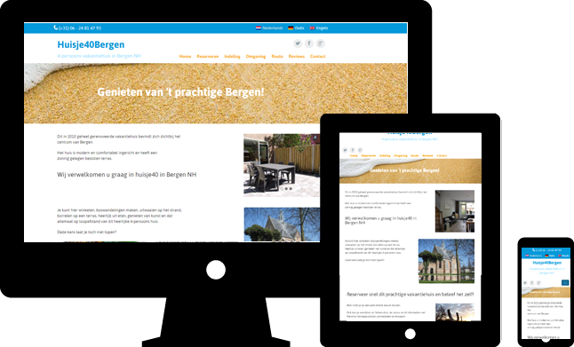 WordPress ontwikkeling voor Huisje40Bergen