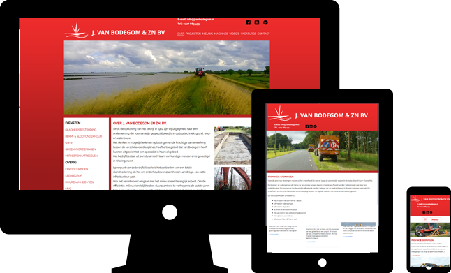 WordPress ontwikkeling voor J van Bodegom