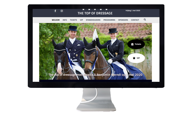 WordPress ontwikkeling voor The Top of Dressage